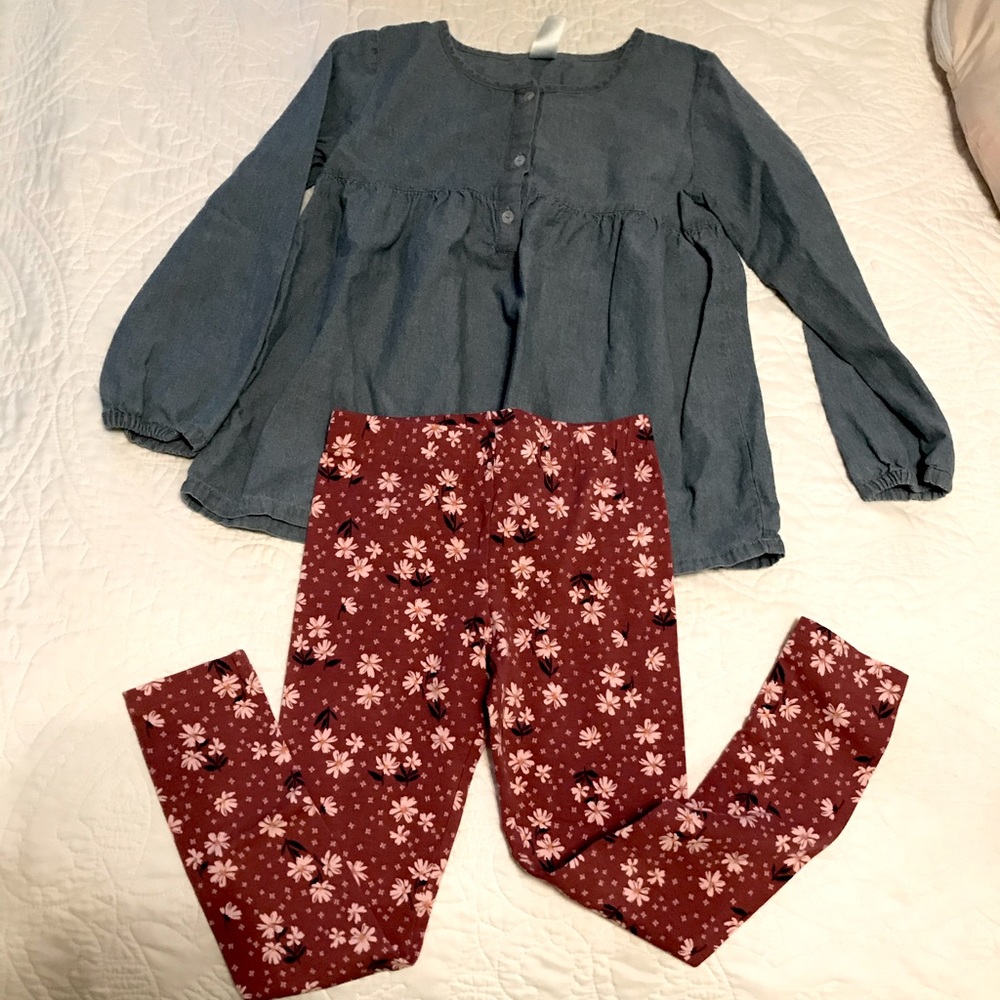 Carter’s 2 piece girls fall set